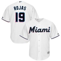 Miami Marlins #19 Miguel Rojas White Cool Base Stitched Youth MLB Jersey