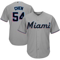 Miami Marlins #54 Wei-Yin Chen Grey Cool Base Stitched Youth MLB Jersey