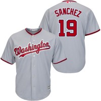 Washington Nationals #19 Anibal Sanchez Grey New Cool Base Stitched Youth MLB Jersey