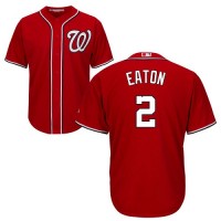 Washington Nationals #2 Adam Eaton Red Cool Base Stitched Youth MLB Jersey