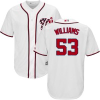 Washington Nationals #53 Austen Williams White New Cool Base Stitched Youth MLB Jersey