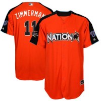 Washington Nationals #11 Ryan Zimmerman Orange 2017 All-Star National League Stitched Youth MLB Jersey