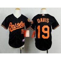 Baltimore Orioles #19 Chris Davis Black Cool Base Stitched Youth MLB Jersey