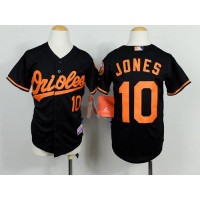 Baltimore Orioles #10 Adam Jones Black Cool Base Stitched Youth MLB Jersey