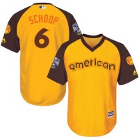 Baltimore Orioles #6 Jonathan Schoop Gold 2016 All-Star American League Stitched Youth MLB Jersey