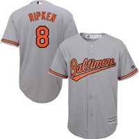 Baltimore Orioles #8 Cal Ripken Grey Cool Base Stitched Youth MLB Jersey