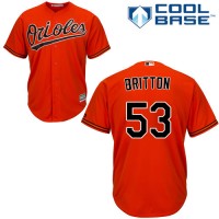 Baltimore Orioles #53 Zach Britton Orange Cool Base Stitched Youth MLB Jersey
