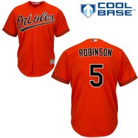 Baltimore Orioles #5 Brooks Robinson Orange Cool Base Stitched Youth MLB Jersey