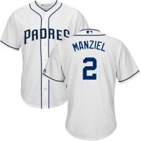 San Diego Padres #2 Johnny Manziel White Cool Base Stitched Youth MLB Jersey