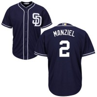 San Diego Padres #2 Johnny Manziel Navy blue Cool Base Stitched Youth MLB Jersey