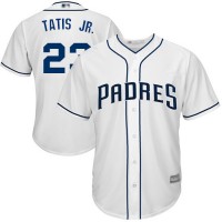 San Diego Padres #23 Fernando Tatis Jr. White Cool Base Stitched Youth MLB Jersey