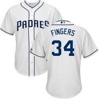 San Diego Padres #34 Rollie Fingers White Cool Base Stitched Youth MLB Jersey