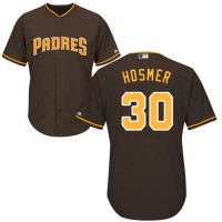 San Diego Padres #30 Eric Hosmer Brown Cool Base Stitched Youth MLB Jersey