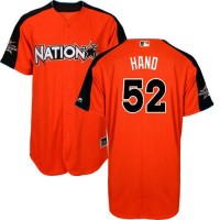 San Diego Padres #52 Brad Hand Orange 2017 All-Star National League Stitched Youth MLB Jersey