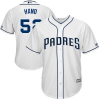 San Diego Padres #52 Brad Hand White Cool Base Stitched Youth MLB Jersey