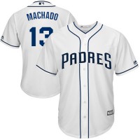 San Diego Padres #13 Manny Machado White Cool Base Stitched Youth MLB Jersey