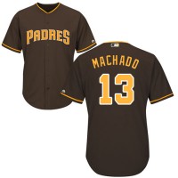 San Diego Padres #13 Manny Machado Brown Cool Base Stitched Youth MLB Jersey