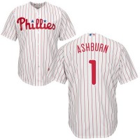 Philadelphia Phillies #1 Richie Ashburn White(Red Strip) Cool Base Stitched Youth MLB Jersey