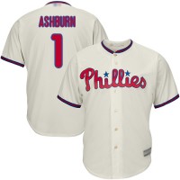 Philadelphia Phillies #1 Richie Ashburn Cream Cool Base Stitched Youth MLB Jersey