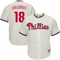 Philadelphia Phillies #18 Didi Gregorius Cream Cool Base Stitched Youth MLB Jersey