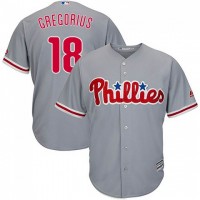 Philadelphia Phillies #18 Didi Gregorius Grey Cool Base Stitched Youth MLB Jersey