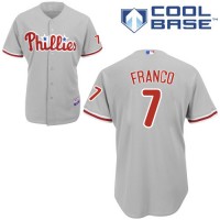 Philadelphia Phillies #7 Maikel Franco Grey Cool Base Stitched Youth MLB Jersey