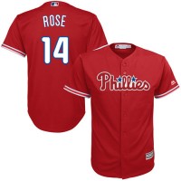 Philadelphia Phillies #14 Pete Rose Red Cool Base Stitched Youth MLB Jersey
