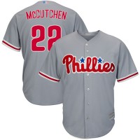 Philadelphia Phillies #22 Andrew McCutchen Grey Cool Base Stitched Youth MLB Jersey