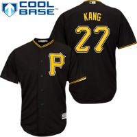 Pittsburgh Pirates #27 Jung-ho Kang Black Cool Base Stitched Youth MLB Jersey