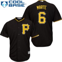 Pittsburgh Pirates #6 Starling Marte Black Cool Base Stitched Youth MLB Jersey