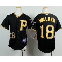 Pittsburgh Pirates #18 Neil Walker Black Cool Base Stitched Youth MLB Jersey