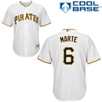 Pittsburgh Pirates #6 Starling Marte White Cool Base Stitched Youth MLB Jersey