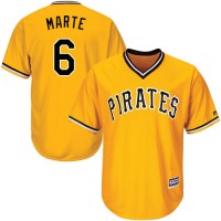 Pittsburgh Pirates #6 Starling Marte Gold Cool Base Stitched Youth MLB Jersey