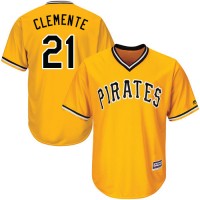 Pittsburgh Pirates #21 Roberto Clemente Gold Cool Base Stitched Youth MLB Jersey