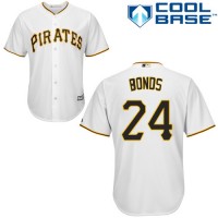 Pittsburgh Pirates #24 Barry Bonds White Cool Base Stitched Youth MLB Jersey