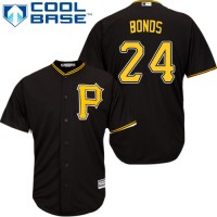 Pittsburgh Pirates #24 Barry Bonds Black Cool Base Stitched Youth MLB Jersey