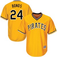 Pittsburgh Pirates #24 Barry Bonds Gold Cool Base Stitched Youth MLB Jersey