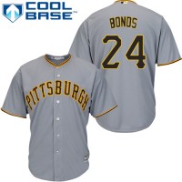 Pittsburgh Pirates #24 Barry Bonds Grey Cool Base Stitched Youth MLB Jersey