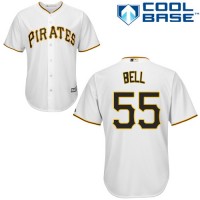 Pittsburgh Pirates #55 Josh Bell White Cool Base Stitched Youth MLB Jersey