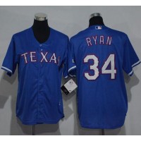 Texas Rangers #34 Nolan Ryan Blue Cool Base Stitched Youth MLB Jersey