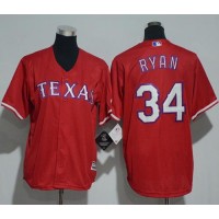 Texas Rangers #34 Nolan Ryan Red Cool Base Stitched Youth MLB Jersey