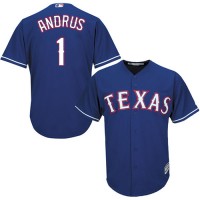 Texas Rangers #1 Elvis Andrus Blue Cool Base Stitched Youth MLB Jersey
