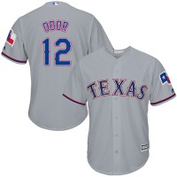 Texas Rangers #12 Rougned Odor Grey Cool Base Stitched Youth MLB Jersey