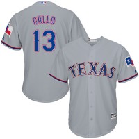 Texas Rangers #13 Joey Gallo Grey Cool Base Stitched Youth MLB Jersey
