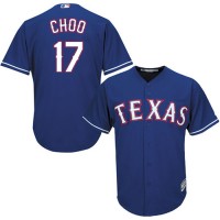 Texas Rangers #17 Shin-Soo Choo Blue Cool Base Stitched Youth MLB Jersey