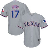 Texas Rangers #17 Shin-Soo Choo Grey Cool Base Stitched Youth MLB Jersey