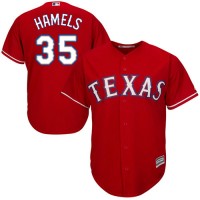 Texas Rangers #35 Cole Hamels Red Cool Base Stitched Youth MLB Jersey