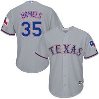 Texas Rangers #35 Cole Hamels Grey Cool Base Stitched Youth MLB Jersey