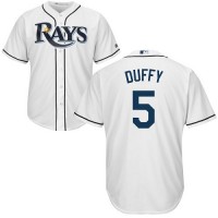 Tampa Bay Rays #5 Matt Duffy White Cool Base Stitched Youth MLB Jersey