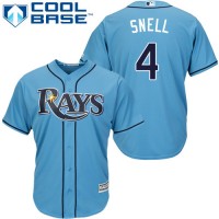 Tampa Bay Rays #4 Blake Snell Light Blue Cool Base Stitched Youth MLB Jersey
